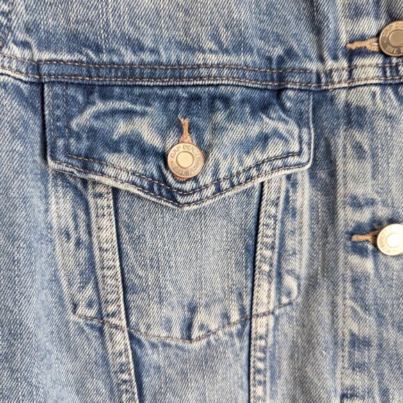 Gap Puff Sleeve Icon Denim Jacket - Picture 9 of 11